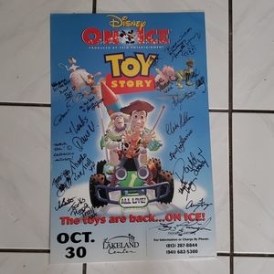 Rare Disney on Ice "Toy Story" signed tourposter